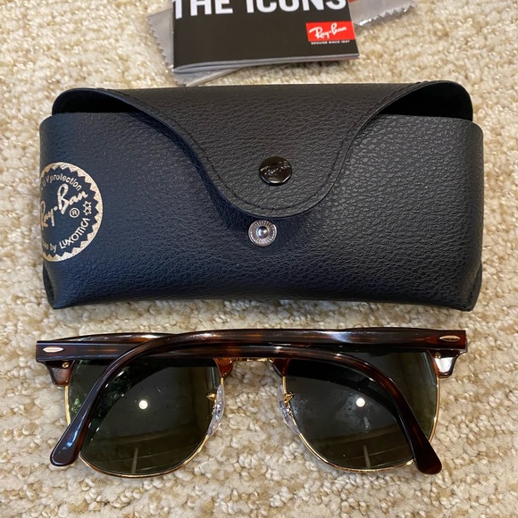 Women’s Clubmaster Tortoise Ray-Ban sunglasses - Picture 2 of 6